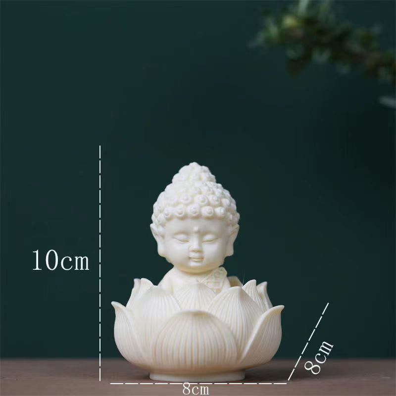 Mini Ivory Fruit Buddha Statue Collection | Serenity Decor