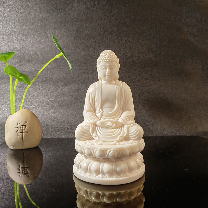 Mini Ivory Fruit Buddha Statue Collection | Serenity Decor