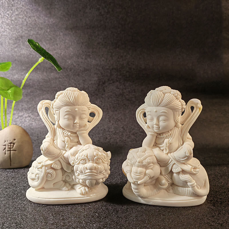 Mini Ivory Fruit Buddha Statue Collection | Serenity Decor