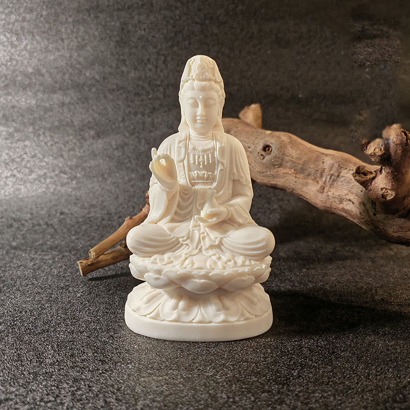 Mini Ivory Fruit Buddha Statue Collection | Serenity Decor