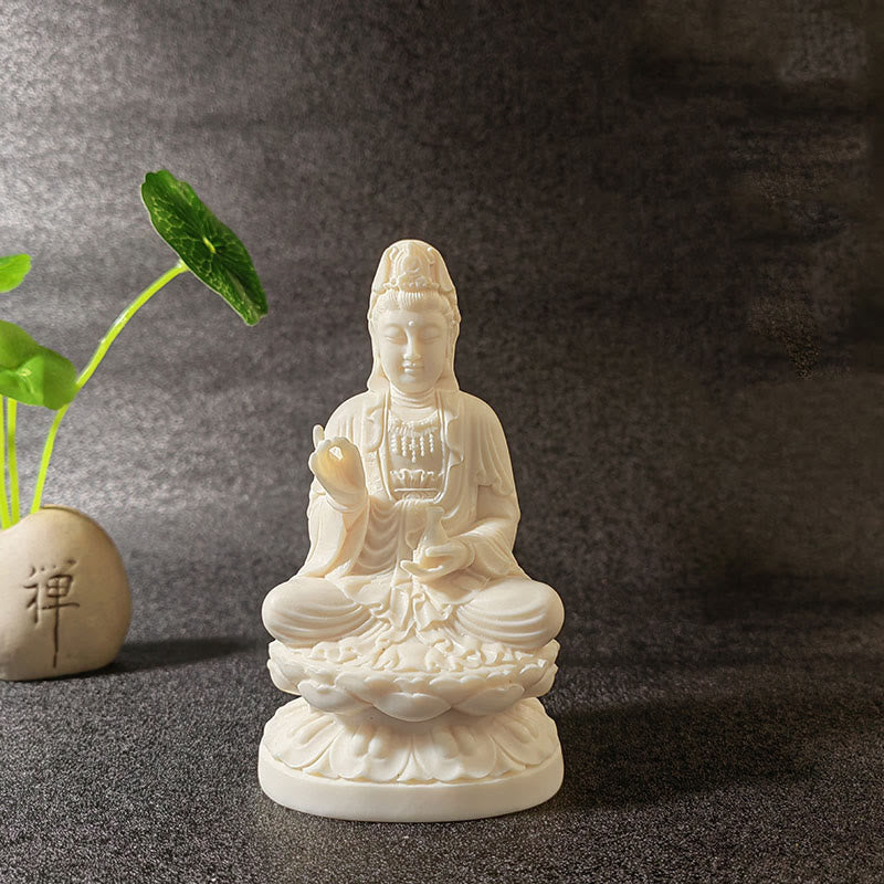 Mini Ivory Fruit Buddha Statue Collection | Serenity Decor