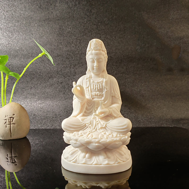Mini Ivory Fruit Buddha Statue Collection | Serenity Decor