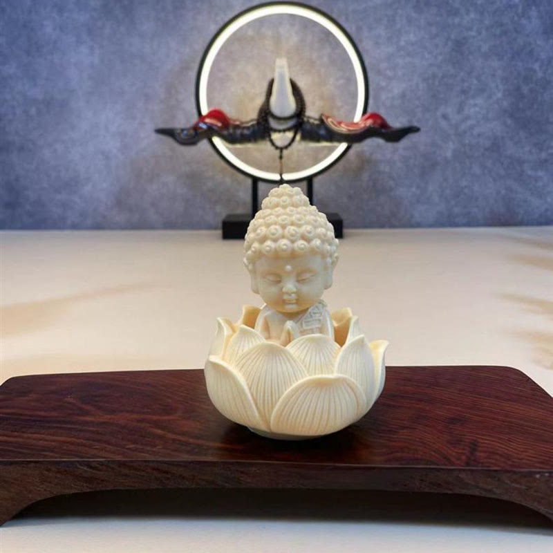 Mini Ivory Fruit Buddha Statue Collection | Serenity Decor