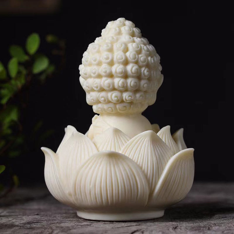 Mini Ivory Fruit Buddha Statue Collection | Serenity Decor
