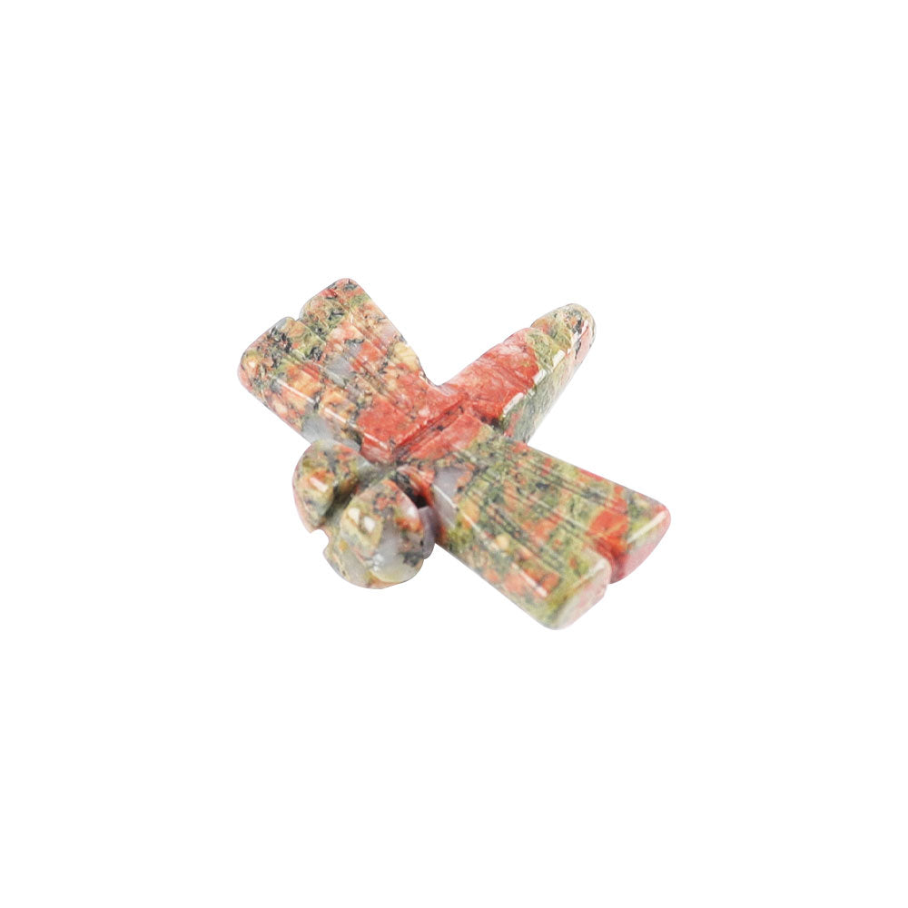 Miniature Polished Stone Dragonfly Carvings - 1 Inch