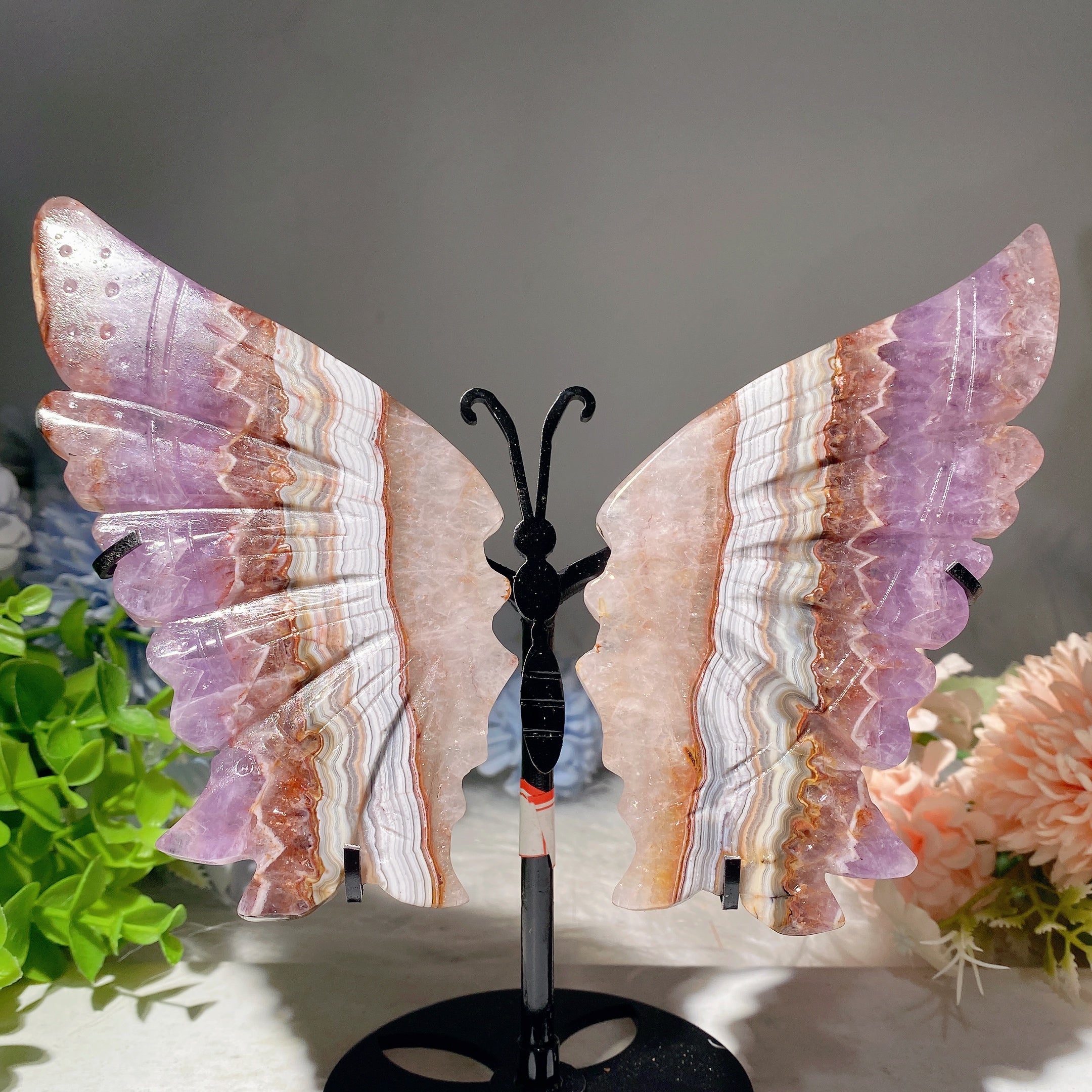 Mixed Crystal Butterfly Wings 6-9in Healing Figurine