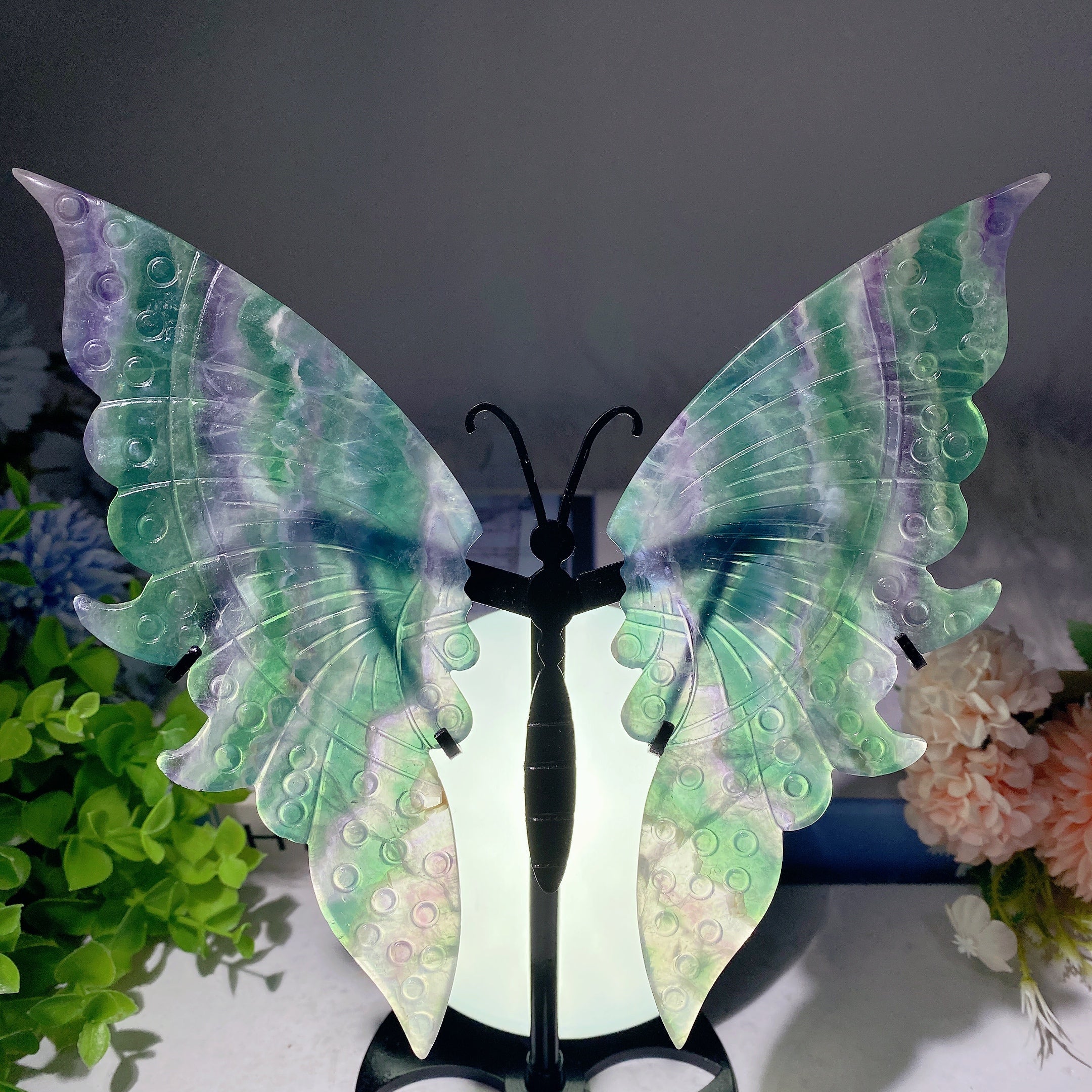 Mixed Crystal Butterfly Wings 6-9in Healing Figurine