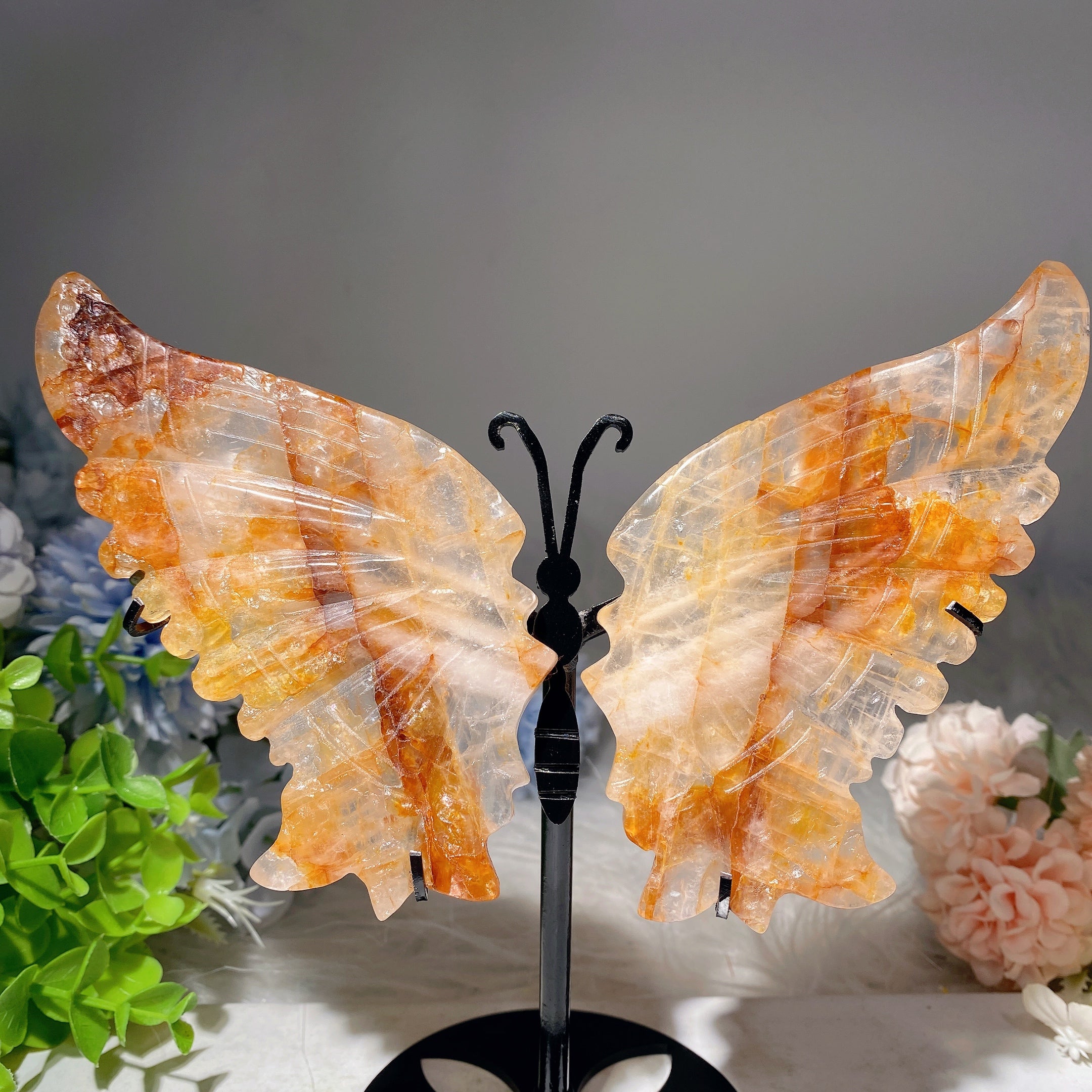 Mixed Crystal Butterfly Wings 6-9in Healing Figurine