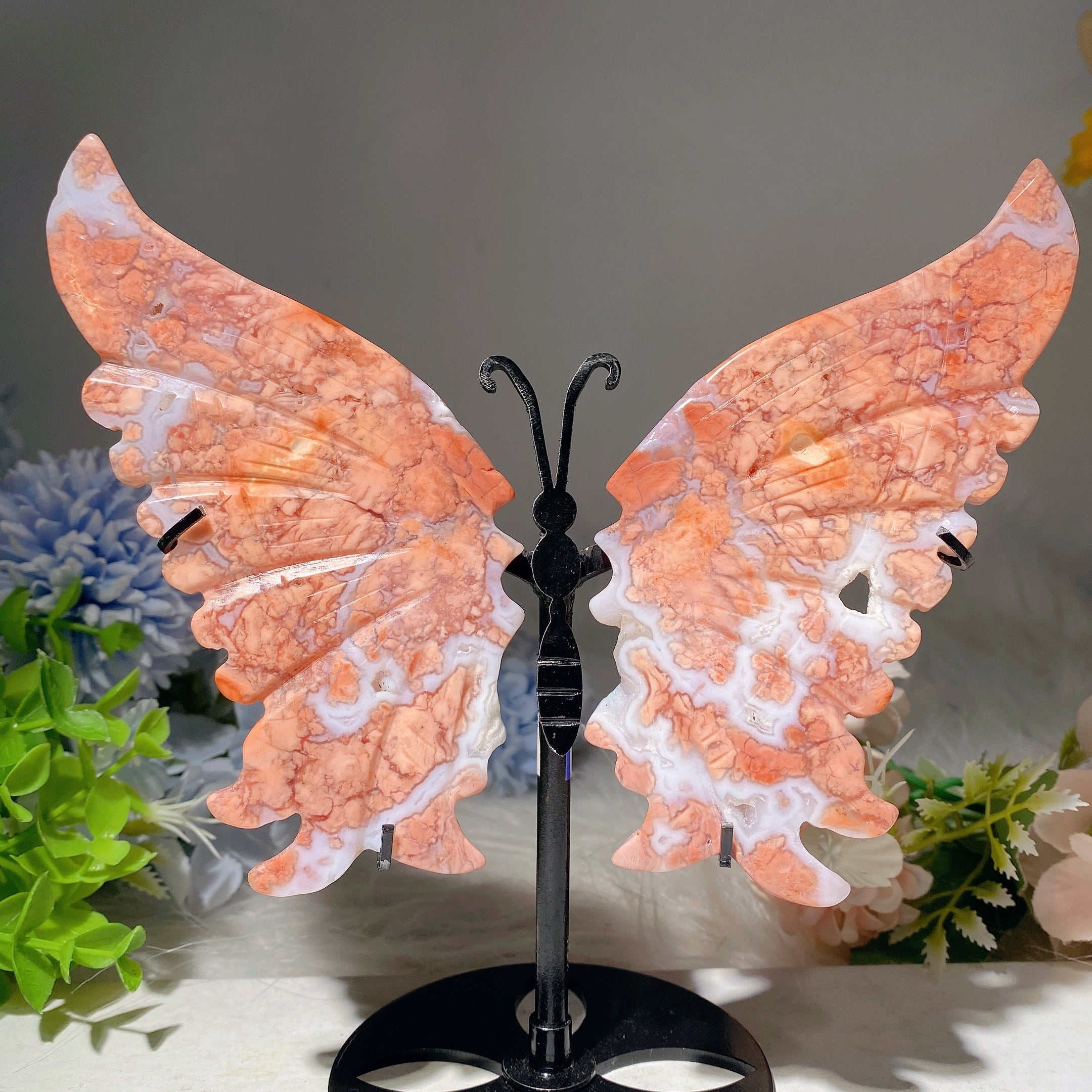 Mixed Crystal Butterfly Wings 6-9in Healing Figurine