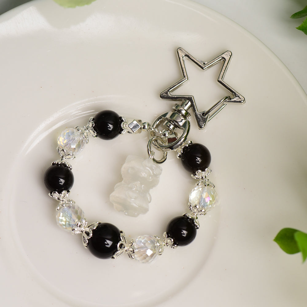 Mixed Crystal Healing Keychain for Home Decor & Spiritual Energy