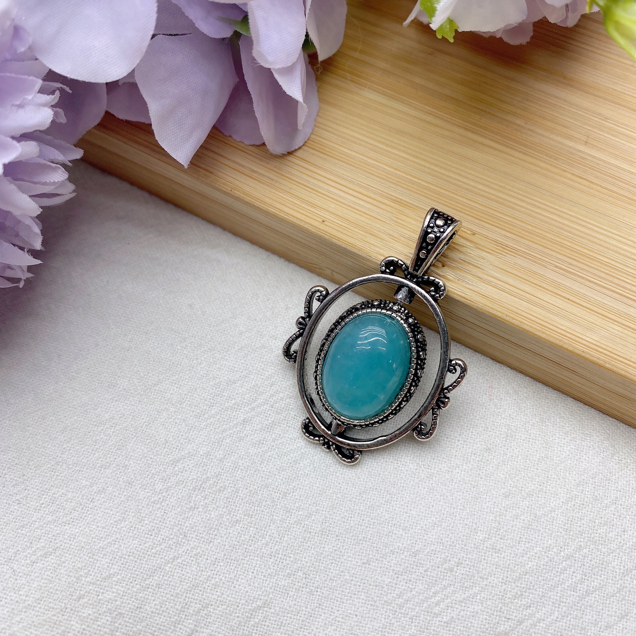 Mixed Crystal Healing Pendant | Spiritual Necklace 1.6 inch
