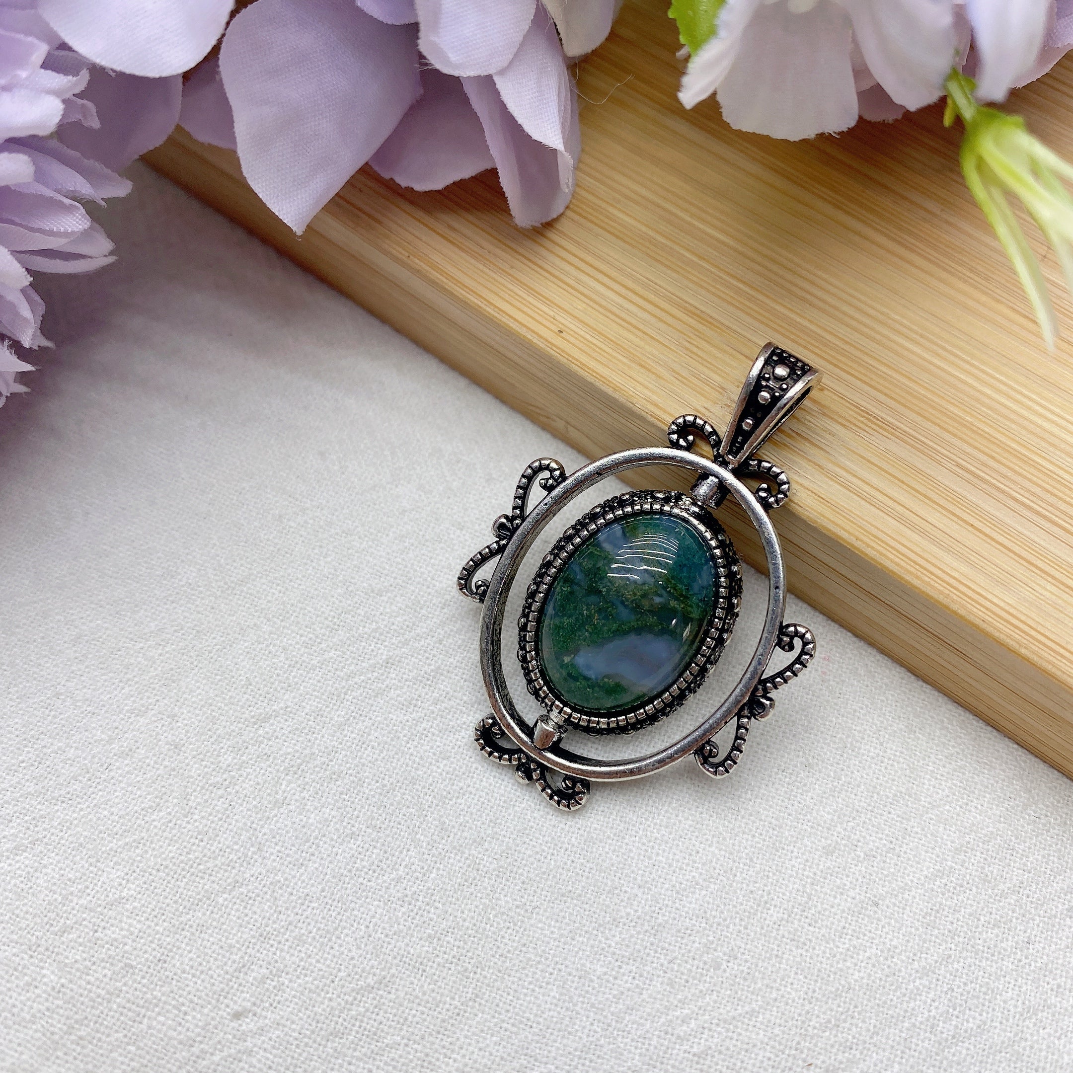 Mixed Crystal Healing Pendant | Spiritual Necklace 1.6 inch