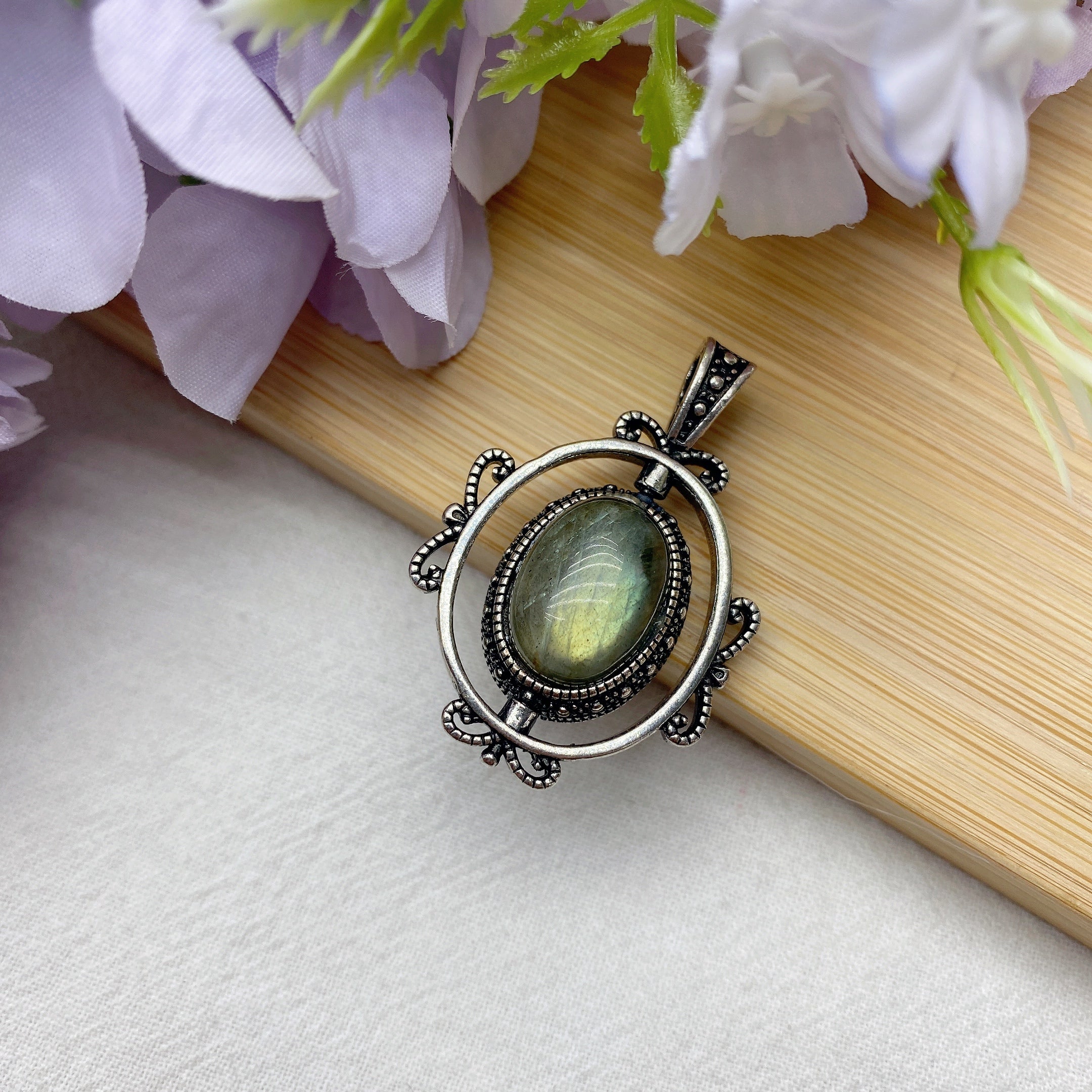 Mixed Crystal Healing Pendant | Spiritual Necklace 1.6 inch