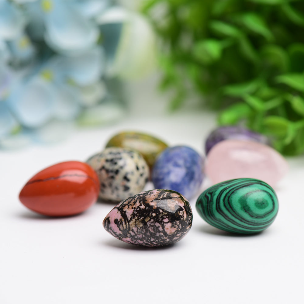 Mixed Crystal Mini Egg Carving 1.0 Inch Healing Stone