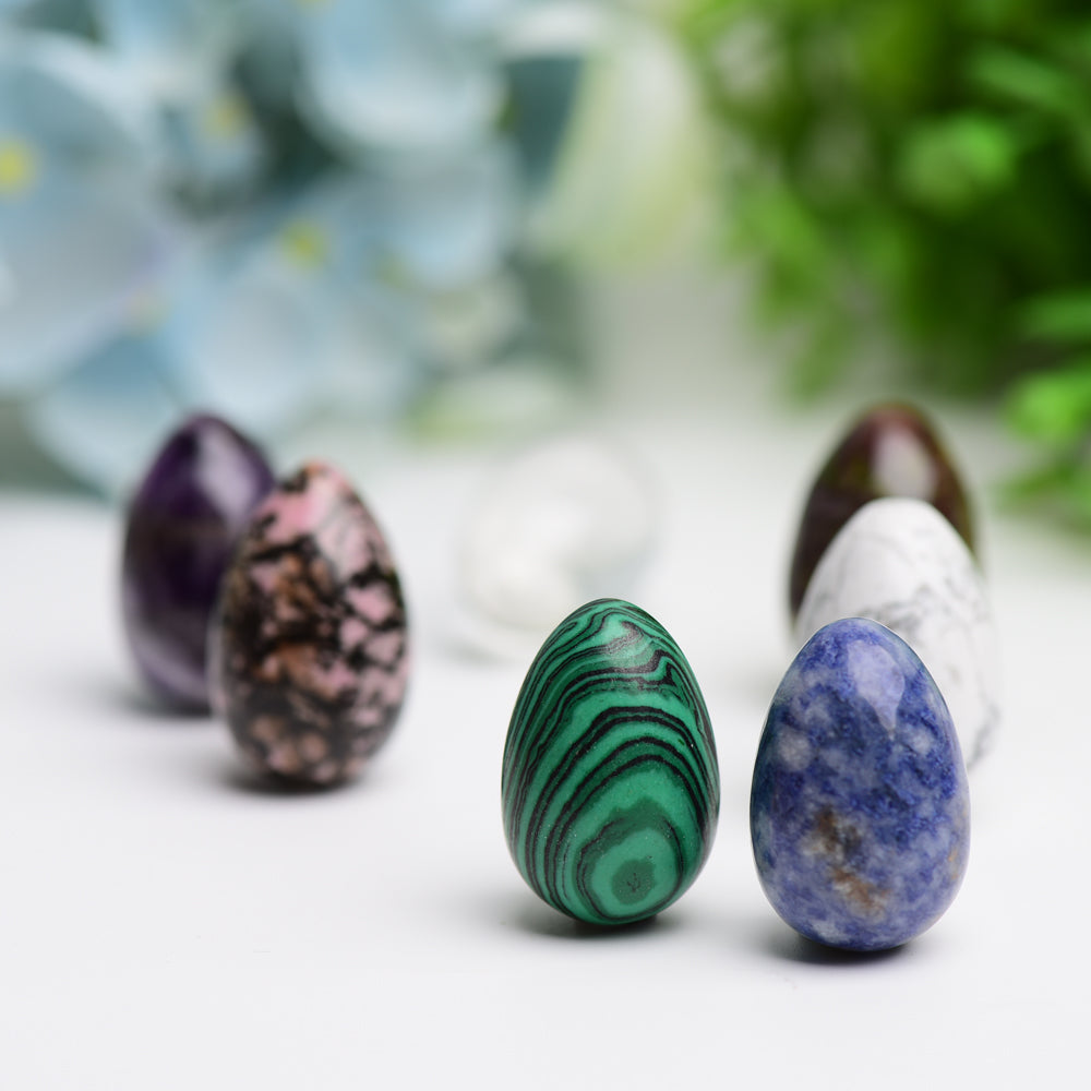 Mixed Crystal Mini Egg Carving 1.0 Inch Healing Stone