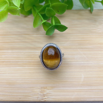 Mixed Crystal Spiritual Healing Ring - 2.3 Inch Size