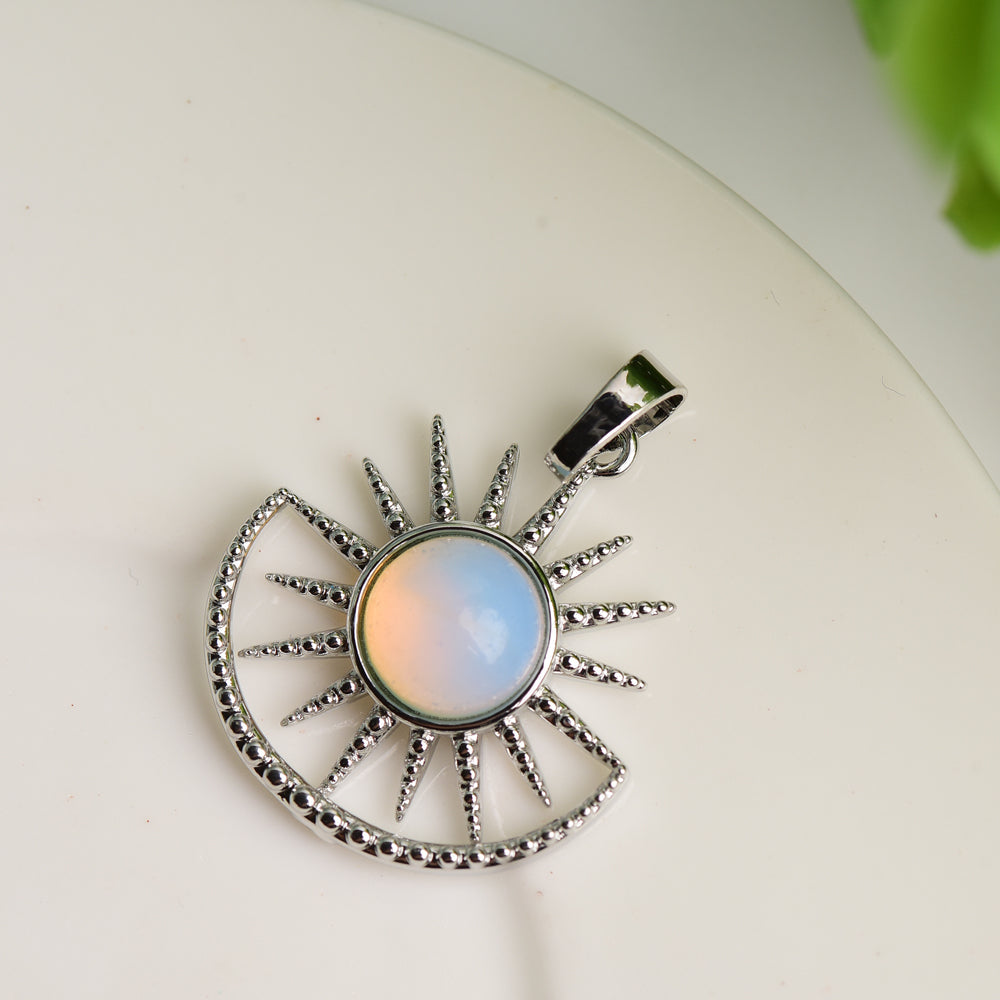 Mixed Crystal Sun Shape Spiritual Pendant 2.5cm Healing