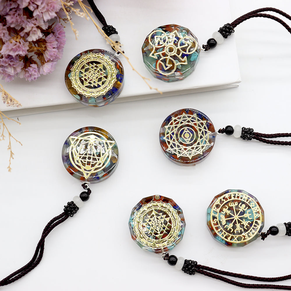 Mixed Gemstone 7 Chakra Healing Necklace with Spiritual Protection