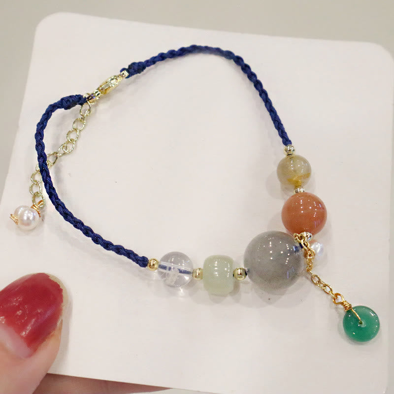 Moonstone Bracelet with Peace Buckle | Healing Harmony & Balance
