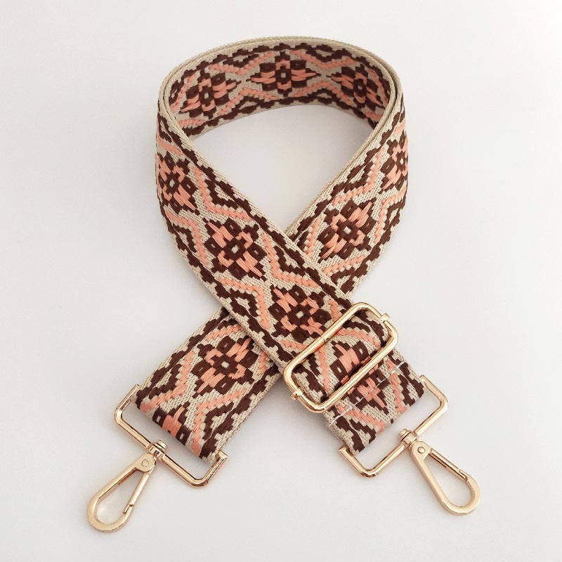 Multicolor Embroidered Adjustable Bag Strap for Spiritual Accessories