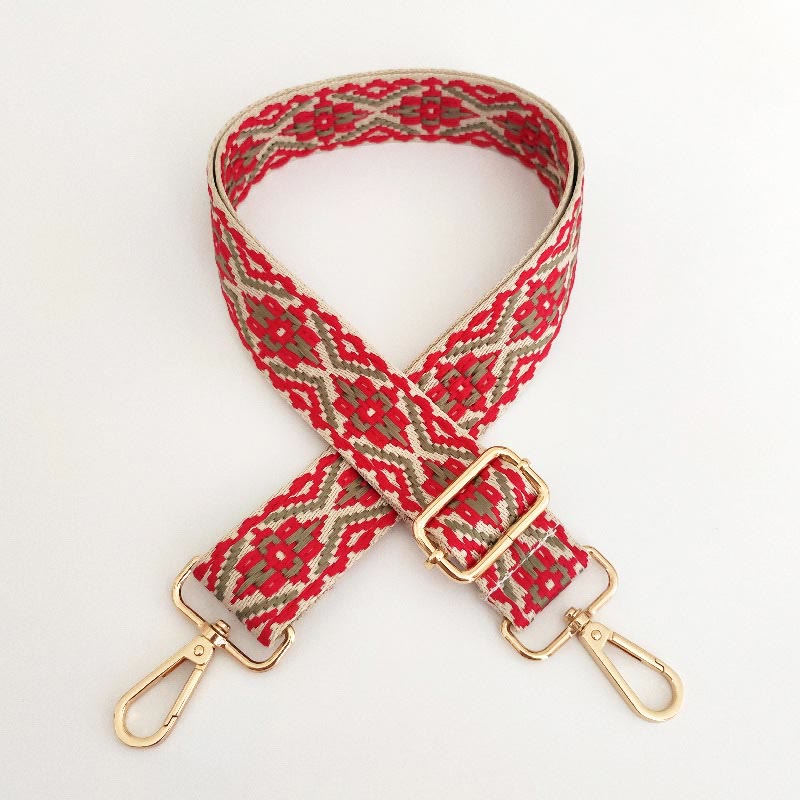 Multicolor Embroidered Adjustable Bag Strap for Spiritual Accessories