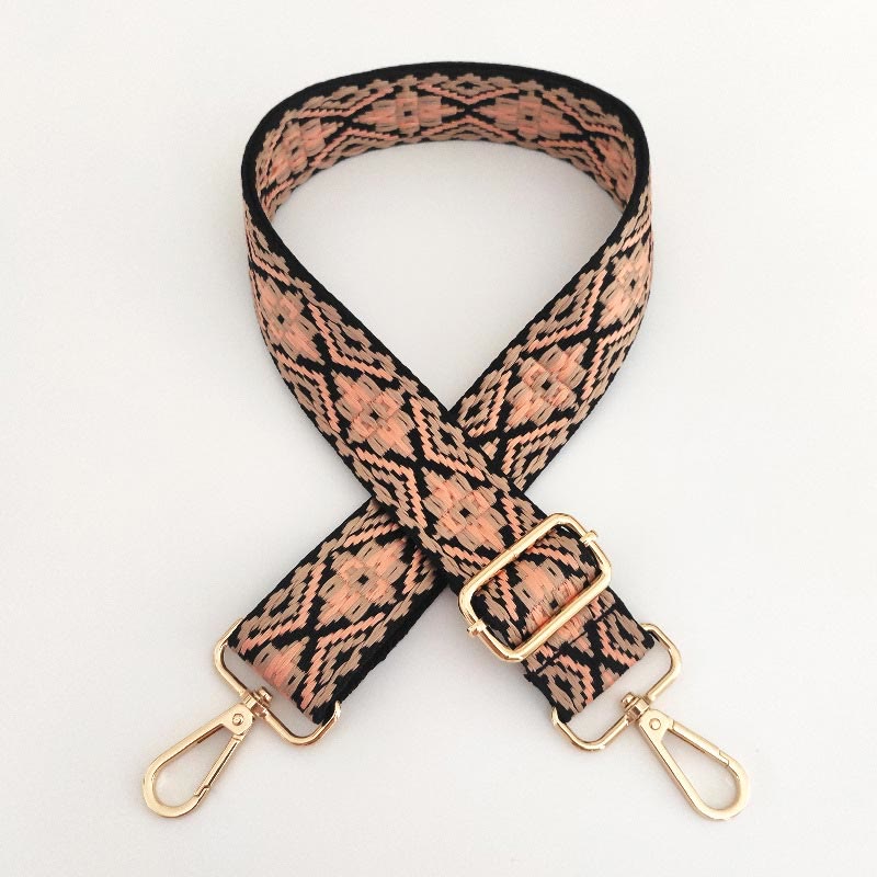 Multicolor Embroidered Adjustable Bag Strap for Spiritual Accessories