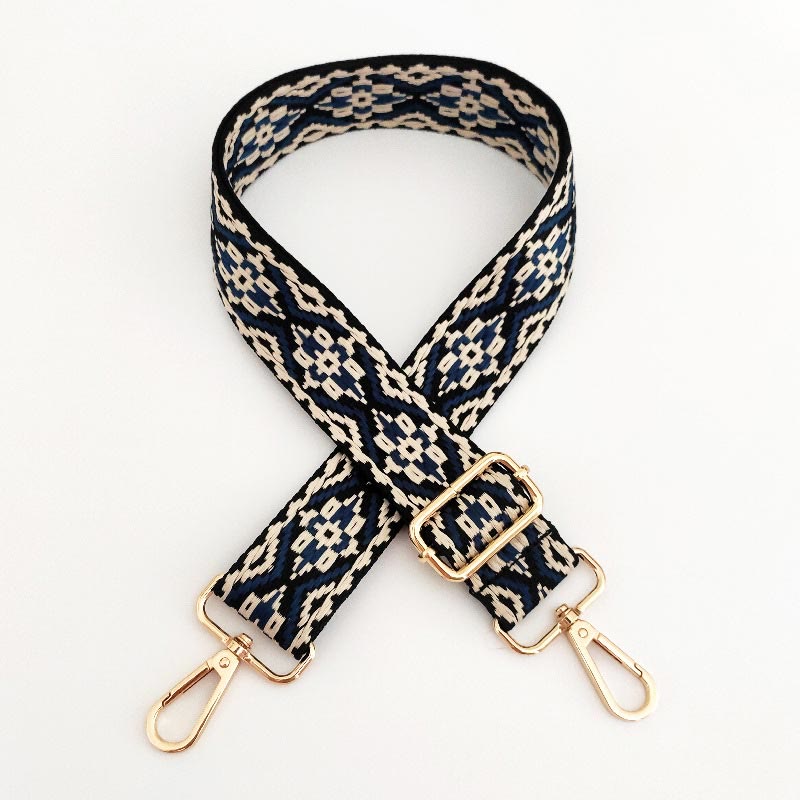 Multicolor Embroidered Adjustable Bag Strap for Spiritual Accessories