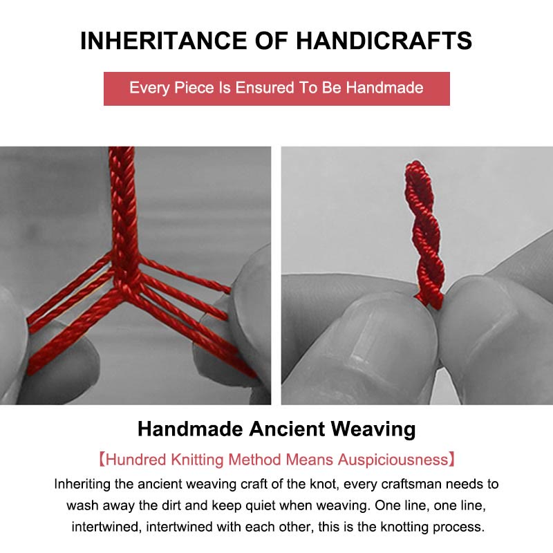 Multicolored Red String Bracelet for Luck | Protection | Healing Sounds