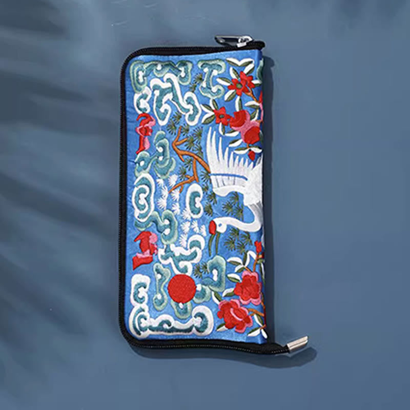 Mythical Beast Embroidered Handbag | Phoenix Dragon Qilin 23cm