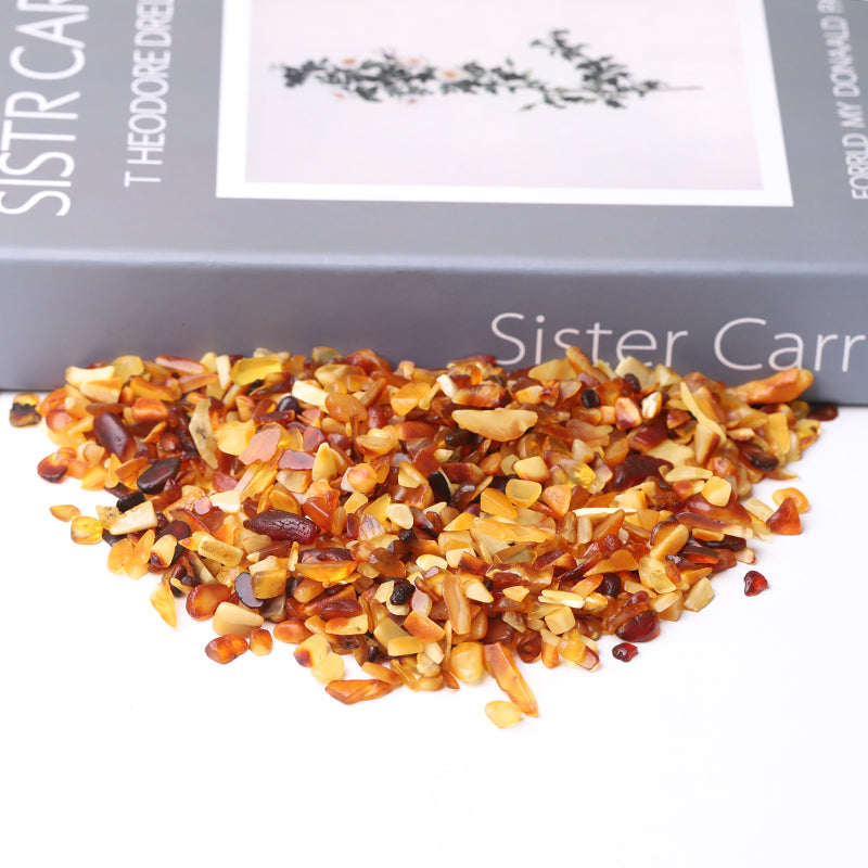 Natural Amber Chips Raw Crystals for DIY Healing