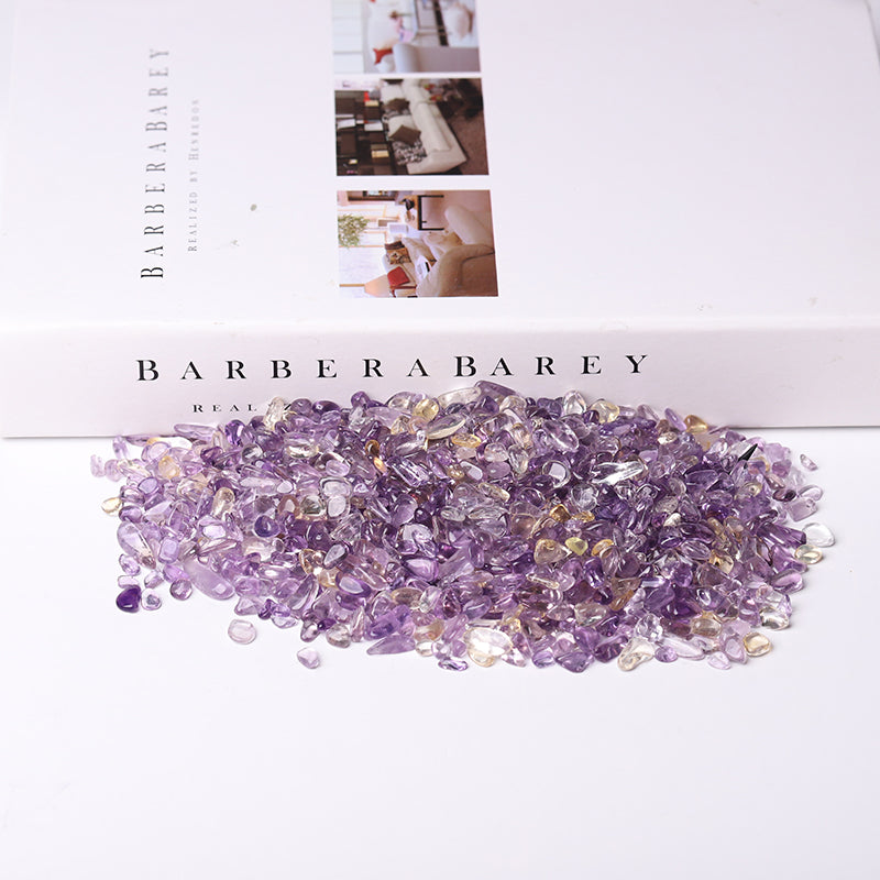 Natural Ametrine Raw Crystal Chips 5-12mm for Decoration