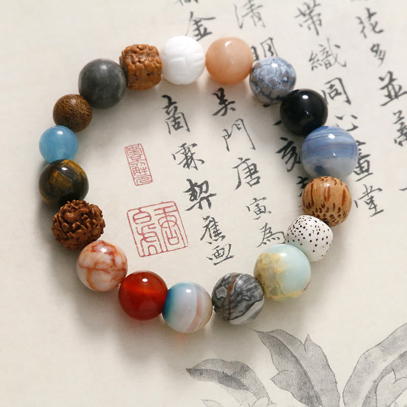 Natural Bodhi Seed Spiritual Bracelet for Protection & Wisdom