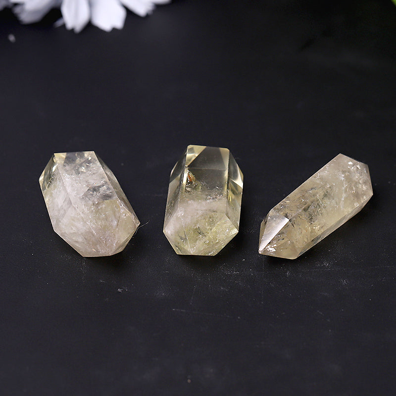 Natural Citrine Double Terminated Crystal Points Wand