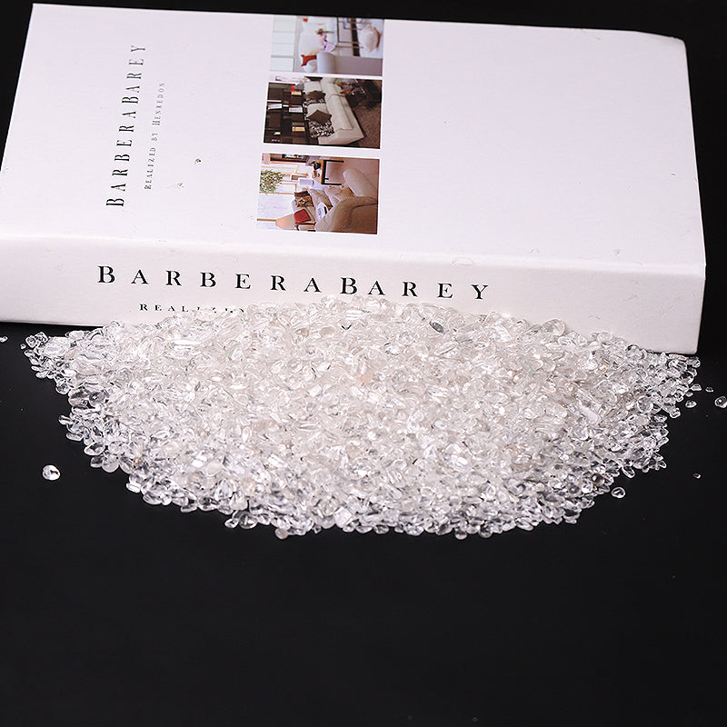 Natural Clear Quartz Tumbled Chips 5-9mm for Decoration
