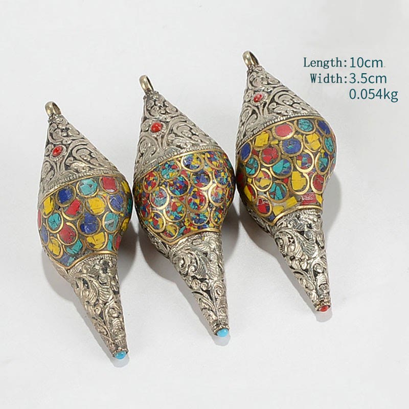 Natural Colorful Shankha Conch Shell Decoration for Zen Decor