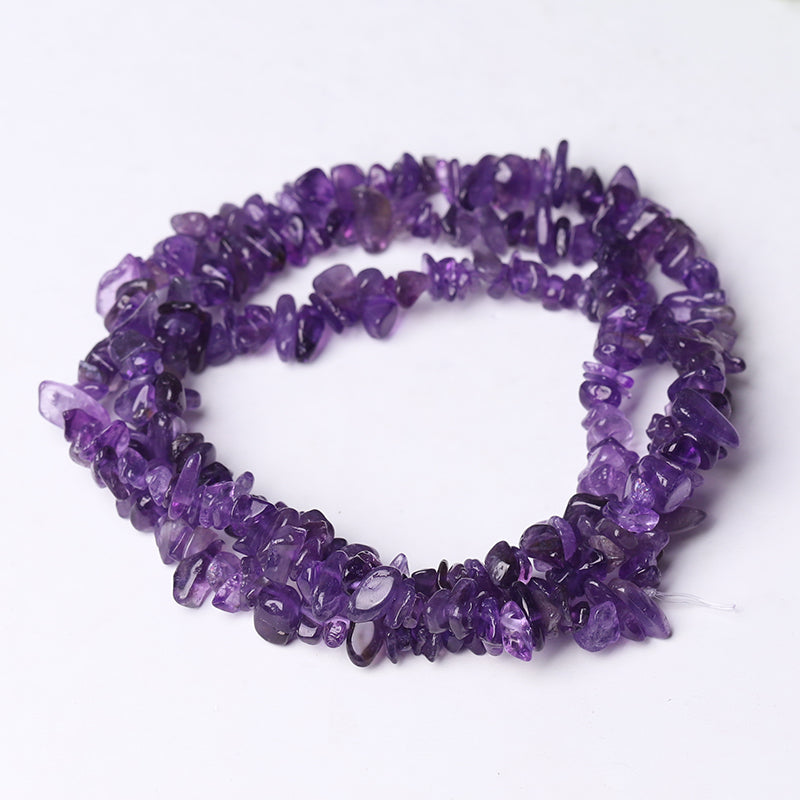 Natural Crystal Chips String 32 Inch | DIY Tumbled Stones