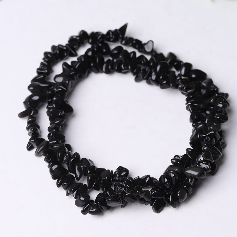 Natural Crystal Chips String 32 Inch | DIY Tumbled Stones