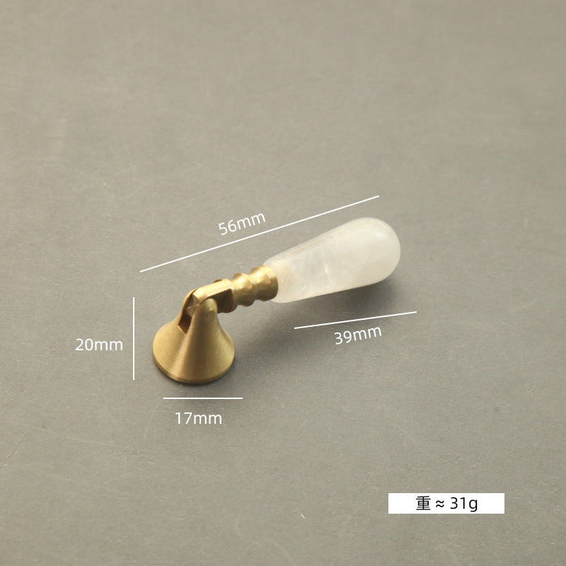 Natural Crystal Handles 56mm for Wardrobe & Drawer Decoration
