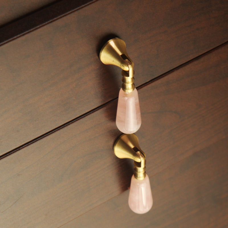 Natural Crystal Handles 56mm for Wardrobe & Drawer Decoration