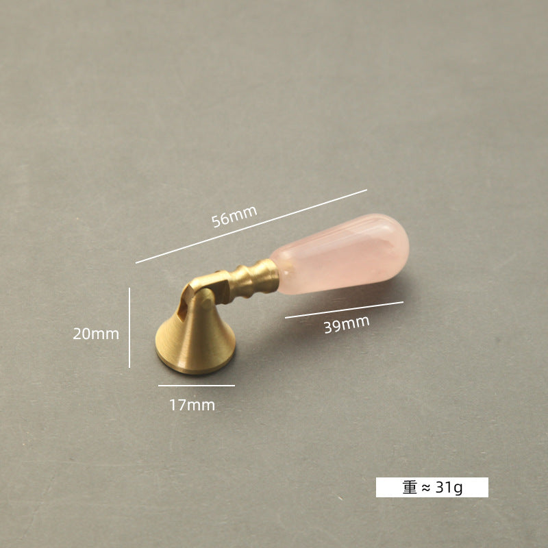 Natural Crystal Handles 56mm for Wardrobe & Drawer Decoration