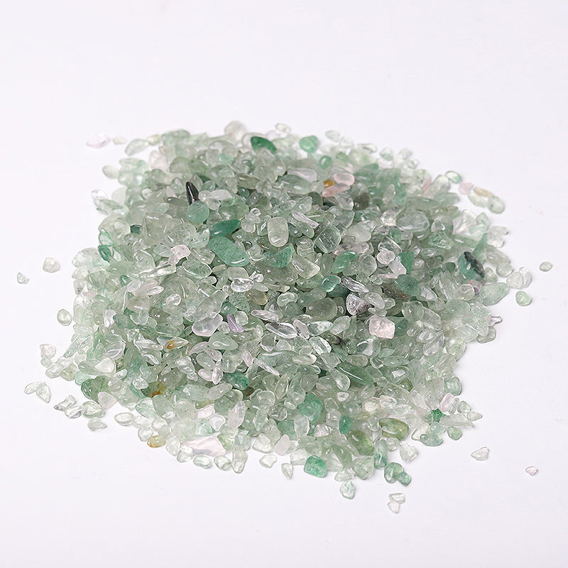 Natural Green Strawberry Quartz Chips 5-9mm Crystal Chips