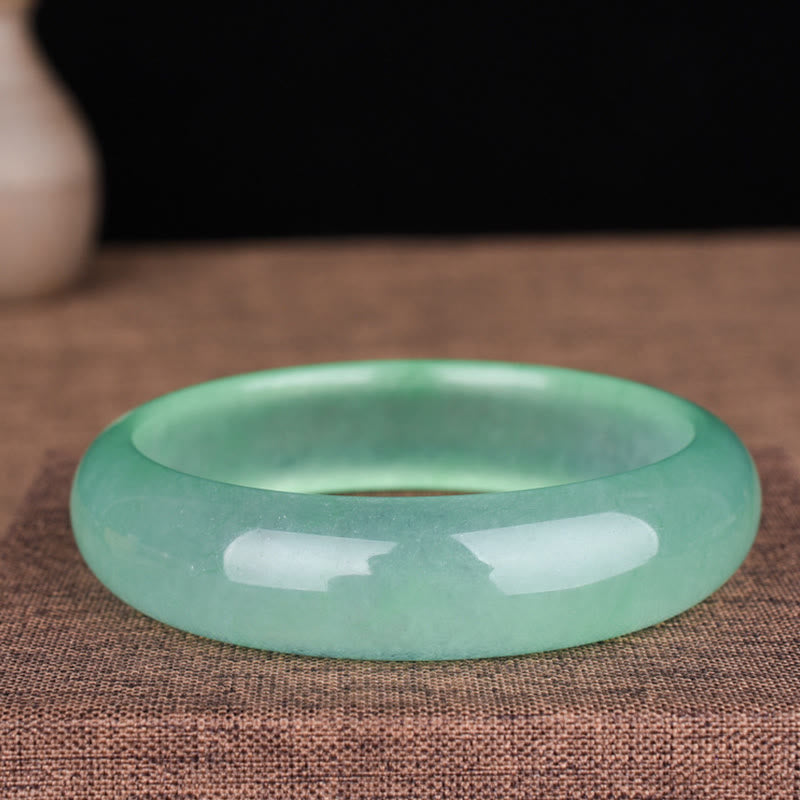 Natural Jade Bangle Bracelet for Luck and Prosperity