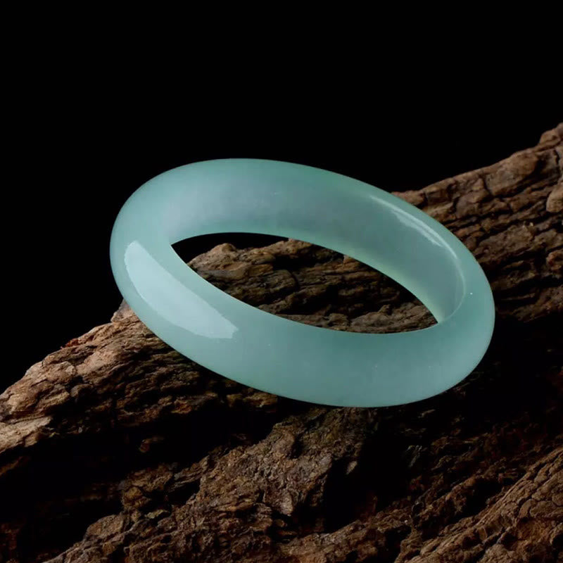 Natural Jade Bangle Bracelet for Luck and Prosperity