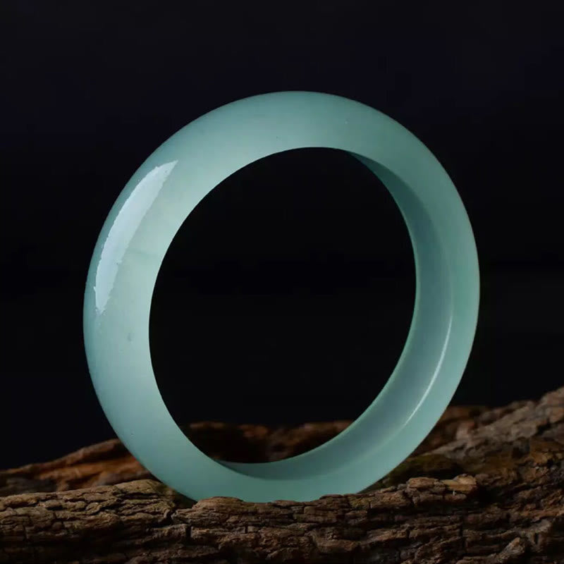 Natural Jade Bangle Bracelet for Luck and Prosperity