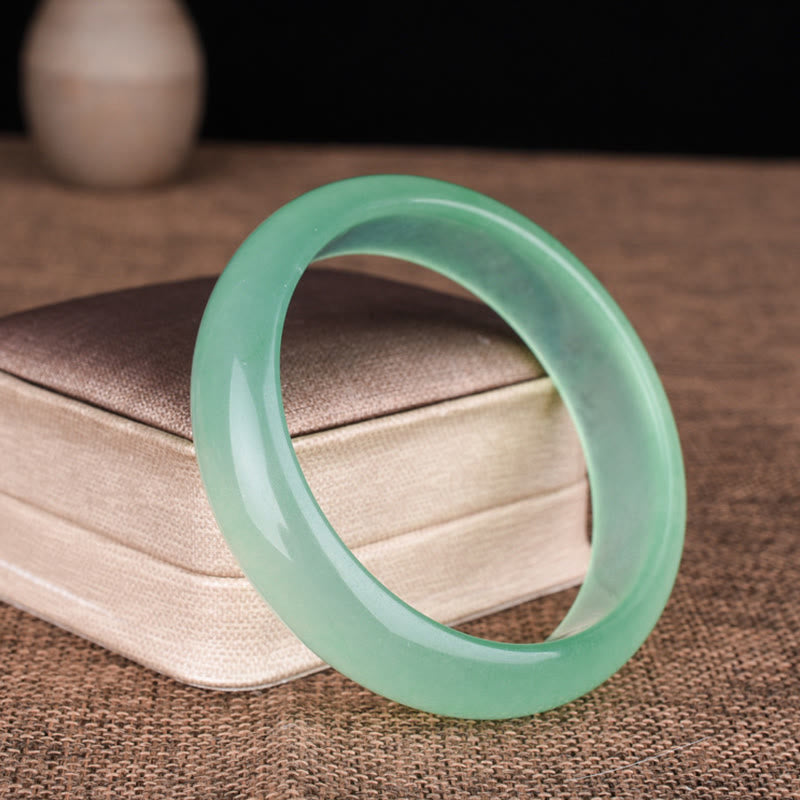 Natural Jade Bangle Bracelet for Luck and Prosperity