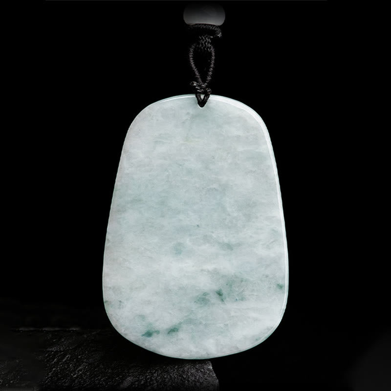 Natural Jade Laughing Buddha Luck Necklace Pendant 65cm
