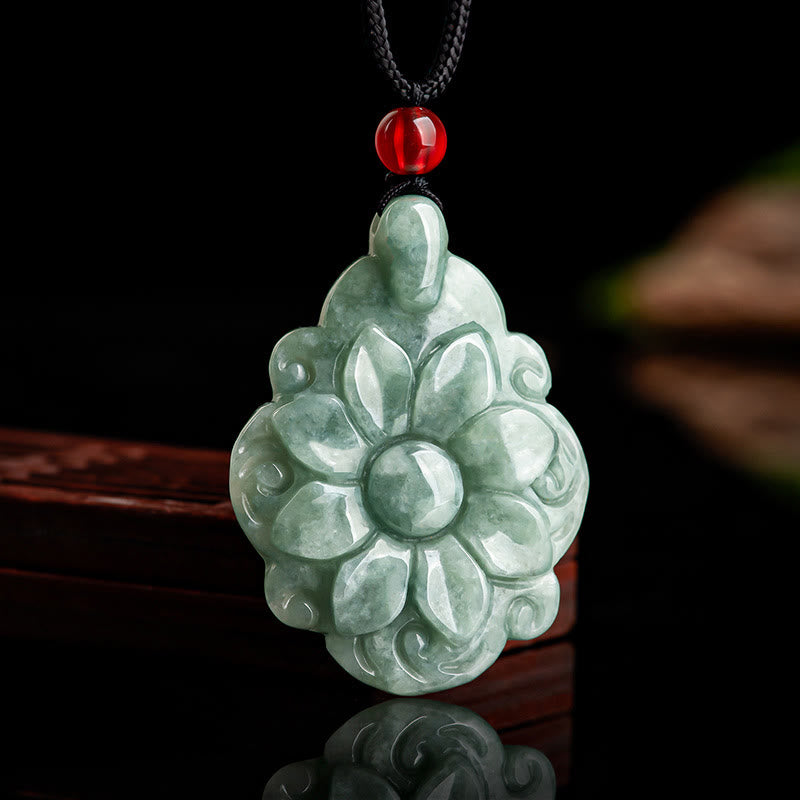 Natural Jade Luck Pendant Necklace | Prosperity & Abundance