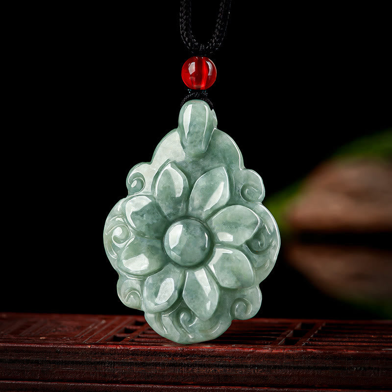 Natural Jade Luck Pendant Necklace | Prosperity & Abundance