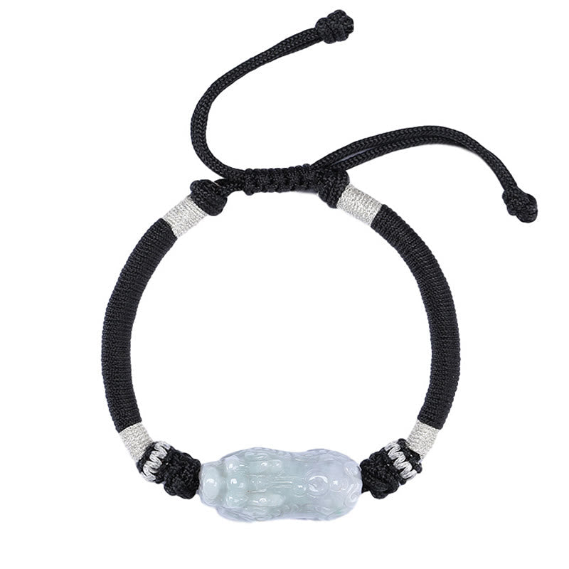 Natural Jade PiXiu Luck Prosperity Bracelet 14-26cm