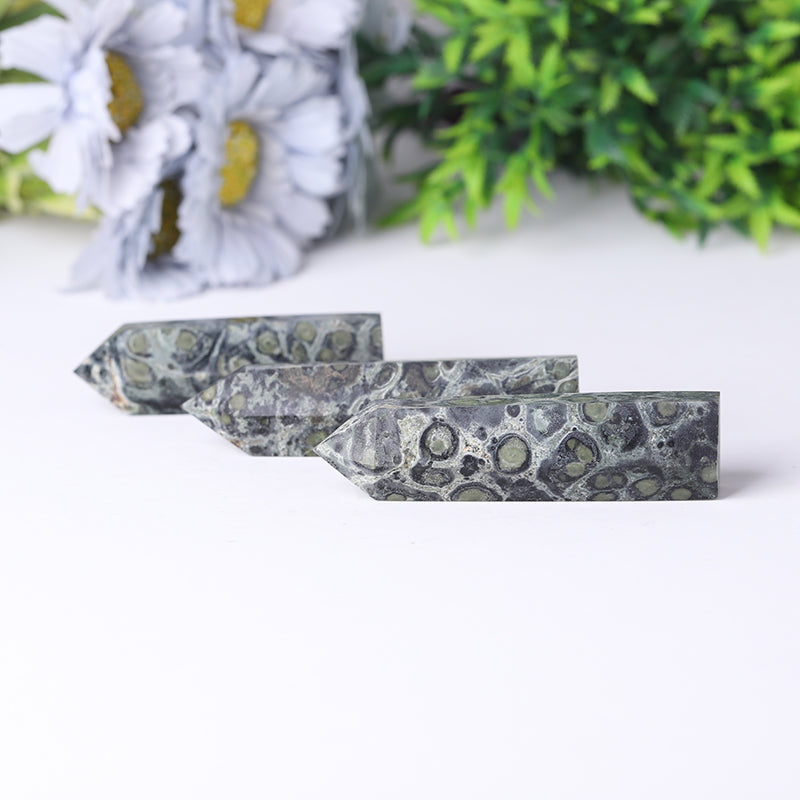 Natural Kambaba Jasper Crystal Point Wand 2.4-4.5 inches